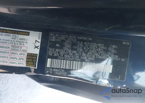 2006 Scion Xb from USA, damaged, VIN JTLKT324364075864